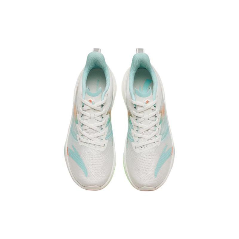 Anta MACH 3.0 Slip Resistant Abrasion Resistant Low Top Long Distance Running Shoes Men's White Blue Orange Sneakers 112325583-4