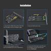 GLOTRENDS PA12 PCIe Conversion Supports one NVMe SSD and one SATA M.2 Adapter M.2 M.2 SSD.