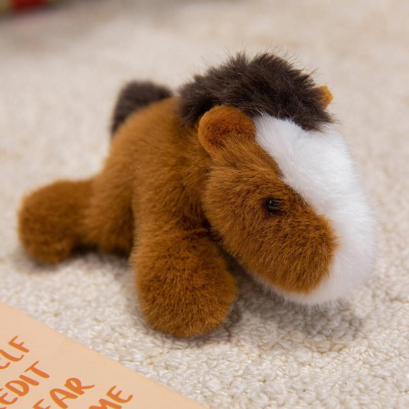 Q cute capybara refrigerator sticker doll crayfish frog palm treasure doll plush toy magnet small animal home