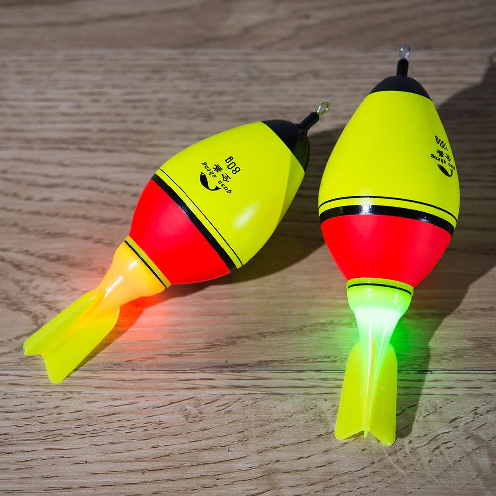 Luminous Fishing Float 20g-100g Buoyancy Double Optical Night Interchange Electronic Light Airplane Wing Rock EVA Foam Bobber