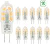 G4 2W LED Bulb,20W Equivalent Halogen Bulbs,Transparent PC cover,AC/DC12V,200LM