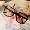 Vintage Oversized Sunglasses Fashion Men Women Square Shades Eyewear Trendy Popular Brand Design Shades UV400 Eyeglasses