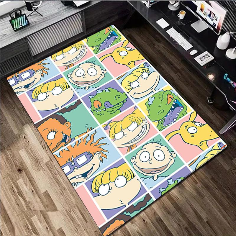 Monster Friends Carpet Office Decorative Carpet For Living Room Bedroom Door Mat Floor Rug Computer Chair Area Rug Perfect Holiday Gift