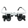 Hot sell Wearing Magnifier Glasses Magnifying 8X 15X 23X 2LED Professional Magnifier Glasses for Reading Jewelers Repair