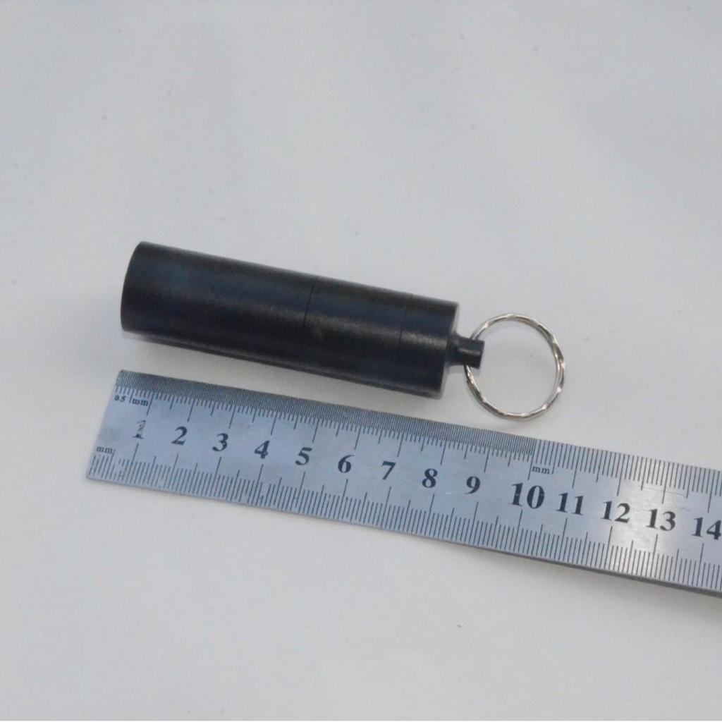 All-Metal Waterproof Multi-Compartment Pill Keychain