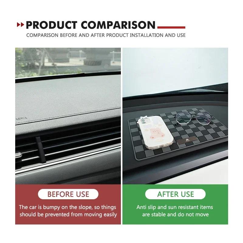 Car Dashboard Sticky Anti-Slip PVC Mat Anti-Slip Storage Pads For Citroen Grand Berlingo Jumper Celysee Xsara Picasso Aircross