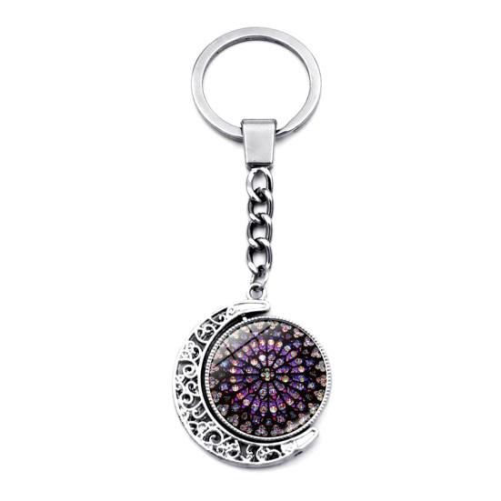 Нотр-Дам де Пари, горный хрусталь, вращающаяся подвеска в виде луны, брелок, кольцо, держатель, декор