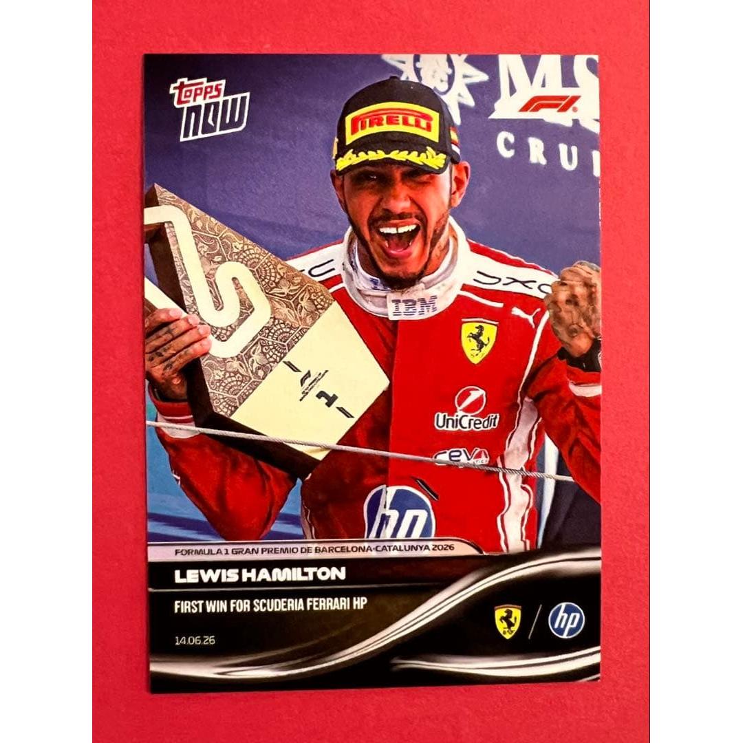 Used F1 Topps Now* Lewis Hamilton: Commemorating first win with Ferrari