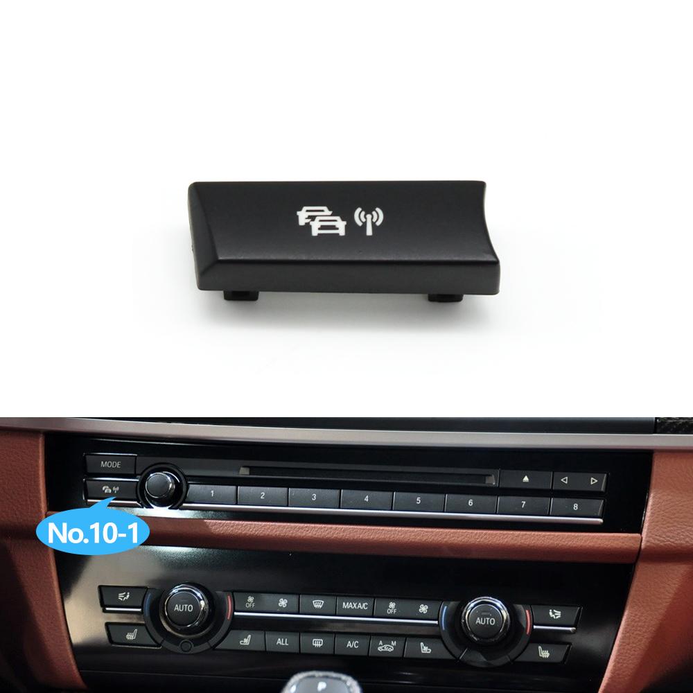 Car Dashboard Radio CD Digital Player Switch Control Button Cover For BMW 5 6 7 5GT Series F10 F11 F06 F12 F13 F07 F01 F02 F04