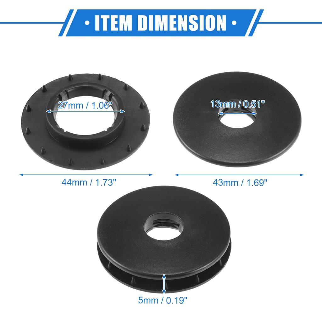 VekAuto Ford Car Holder Retainers Set of 2 Durable Plastic Black Floor Mat Retainers Clips