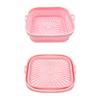 Foldable Air Fryer Silicone Liners Reusable Air Fryer Basket Round/Square Oven Baking Tray for Air Fryer Oven Accessories