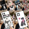 Schnauzer Puppy Dog Art For Samsung Galaxy M13 M23 M33 M53 M30s M31s M32 M52 M12 M55 M15 M20 M21 M51 M34 M54 Case