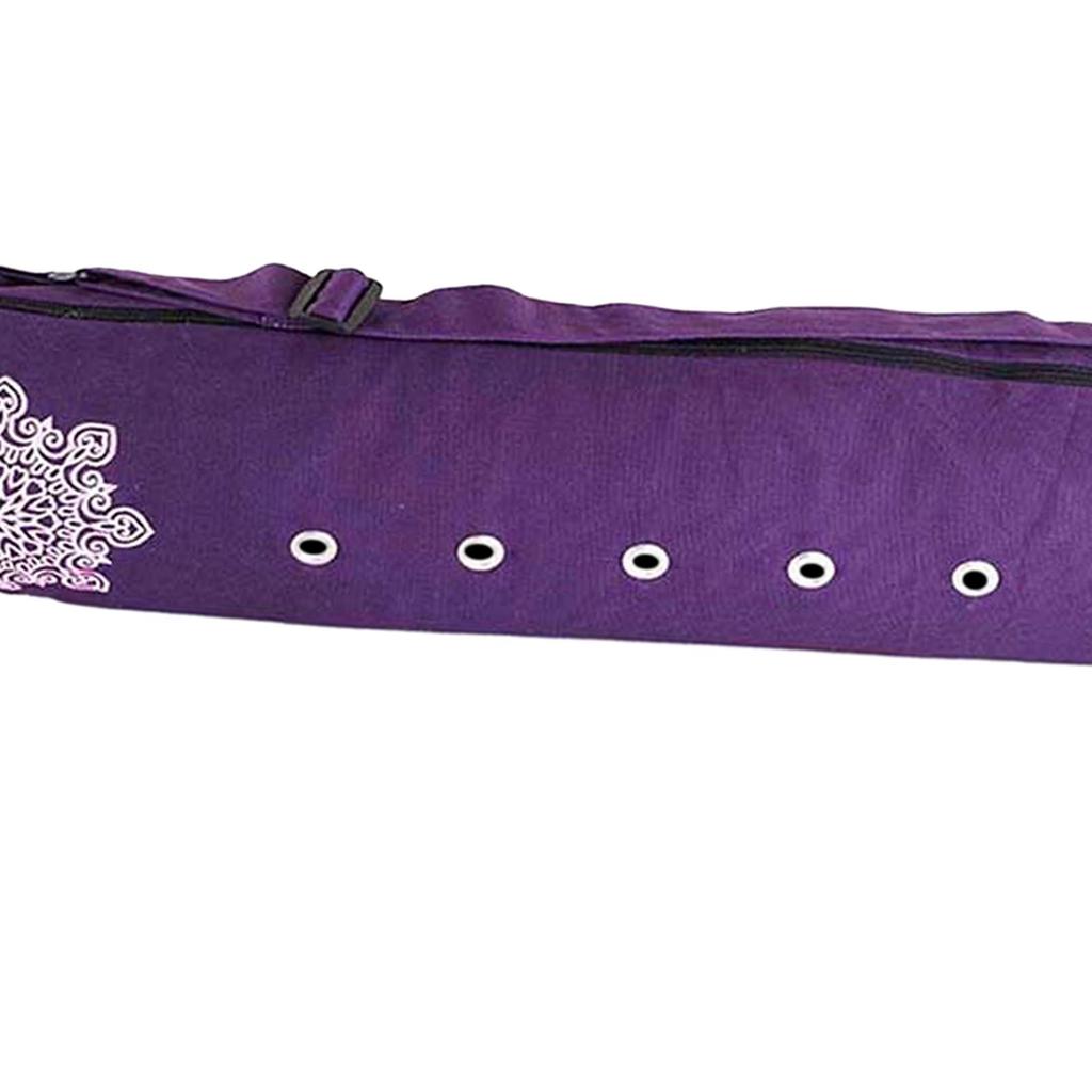 Yoga Mat Bag Sports Gym Bag with Adjustable Shoulder Strap Lightweight Breathable Nonslip Mat Holder Canvas Yoga Mat Carrier