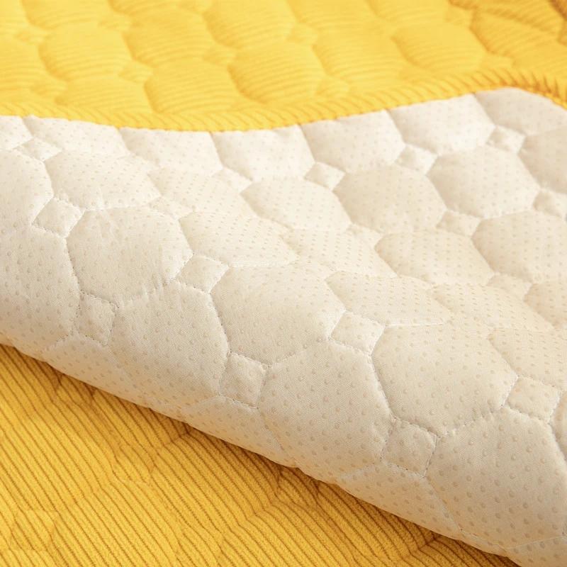 Corduroy Sofa Towel Nordic Thicken Plush Sofa Mat Super Soft Quilted Sofa Cover Non -Slip Couch Slipcovers For Living Room Decor