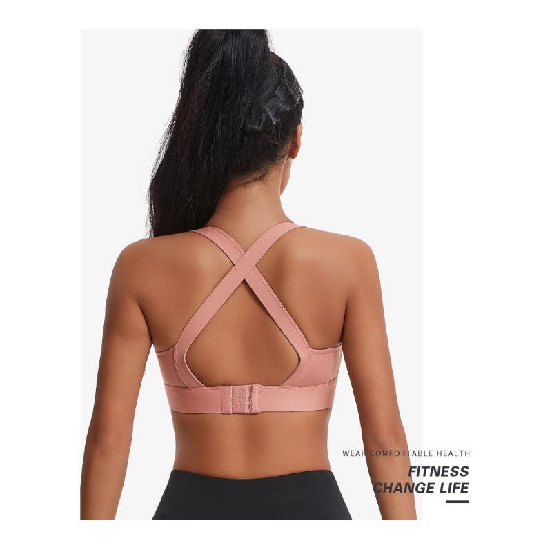 Damen S Sport-BH mit hohem Halt und Kreuzrücken für Fitness, Laufen, Yoga