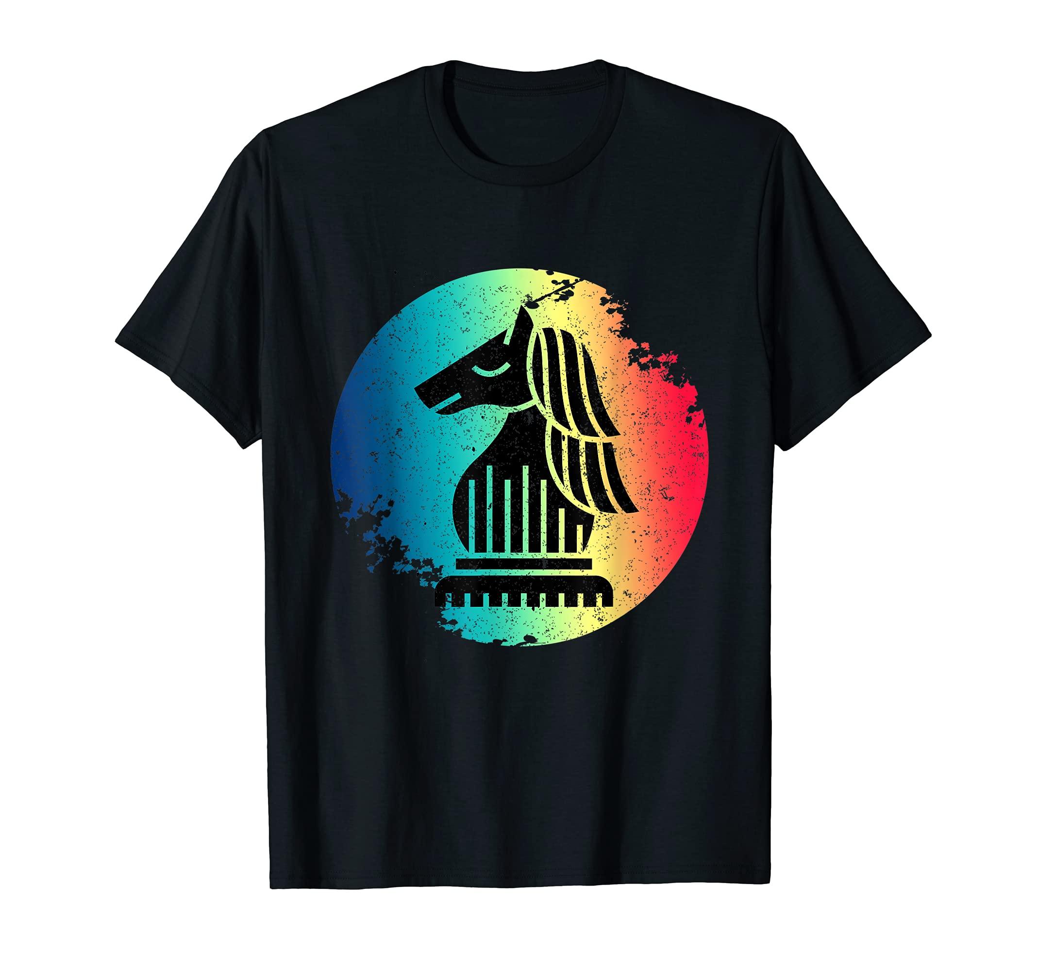 

Chess Pieces Knight Retro Vintage Checkmate Grandmaster T-Shirt чорний