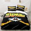Back To The Future Classic Movie Retro Bedding Set Bed Three Piece Set Single Double Bed Queen Size King Quilt Cover Boy Gift026