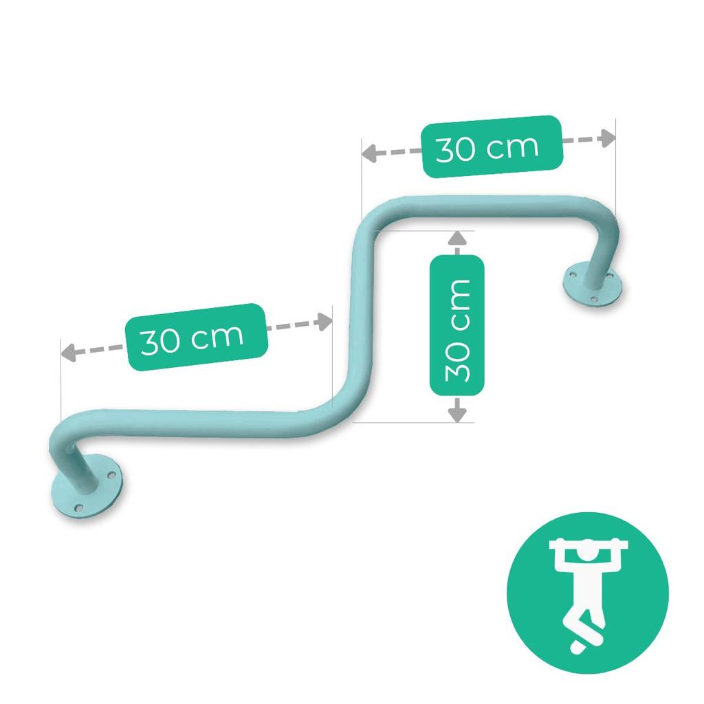Curved Ceiling Pull-Up Bar Turquoise