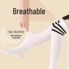 Black Stripe High-Elastic Over-the-Knee Thin Children's Summer Socks