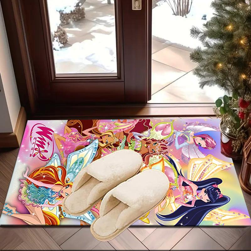 Wink Club Magical Friendship Area Rug Office rug, Chair Rug, Decor Carpet Livingroom bedroom Mat, Large Size Fan gifts Christmas gifts