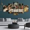 5Pcs The Last Supper Religion Decor 5 Pieces Pictures Canvas Paintings Wall Poster HD Print Home Decor No Framed Abstract