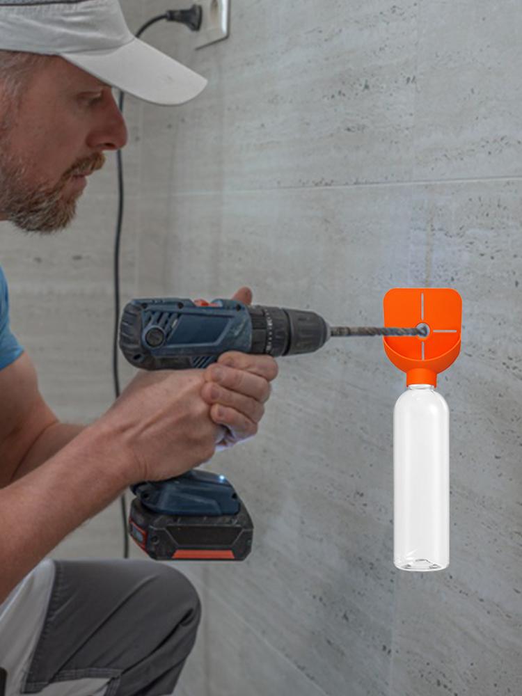 Electric Drill Dust Cover Bottle & Lid Reusable Ash Bottle Accessory Impact Hammer Dust Collector for Home Drilling Woodworking