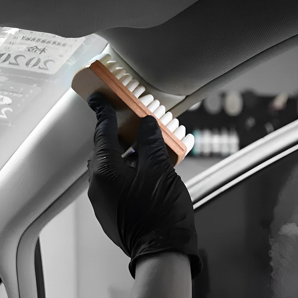Car Interior Cleaning Brush Beauty Care Brush Detailing Car Upholstery Clean Tool Wood Suede Deerskin Plush Fabrics