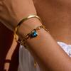 Yori Fashion Stainless Steel Stereoscopic Flower Metal Chic Bracelet Women Charm Golden Rust Proof Daily Jewelry Bijoux