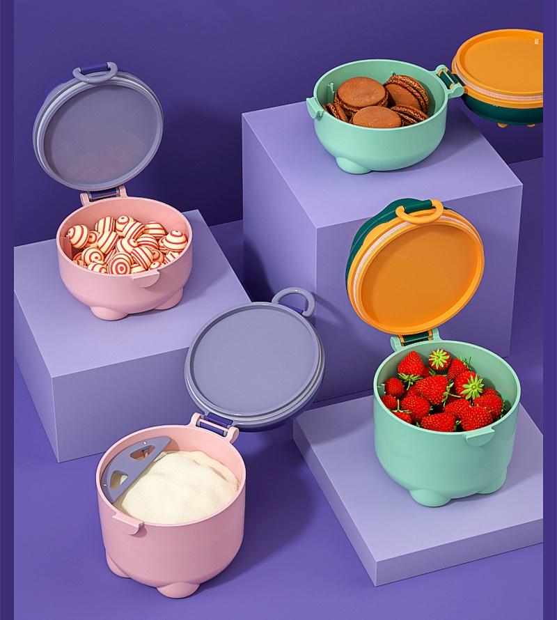 Baby Milk Powder Box Portable Out Sealed Moisture-proof Sub Packaging Box Storage Tank Supplementary Rice Flour Boxed Milk Powder Sub Grid