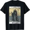 Vintage Death Tarot Card Skeleton Occult Satanic Horror Men T-Shirt