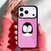 Roztomilý tučňák pouzdro na telefon pro iPhone 17 16 15 14 13 Pro Max Zadní kryt pro 12 11 Pro Coque