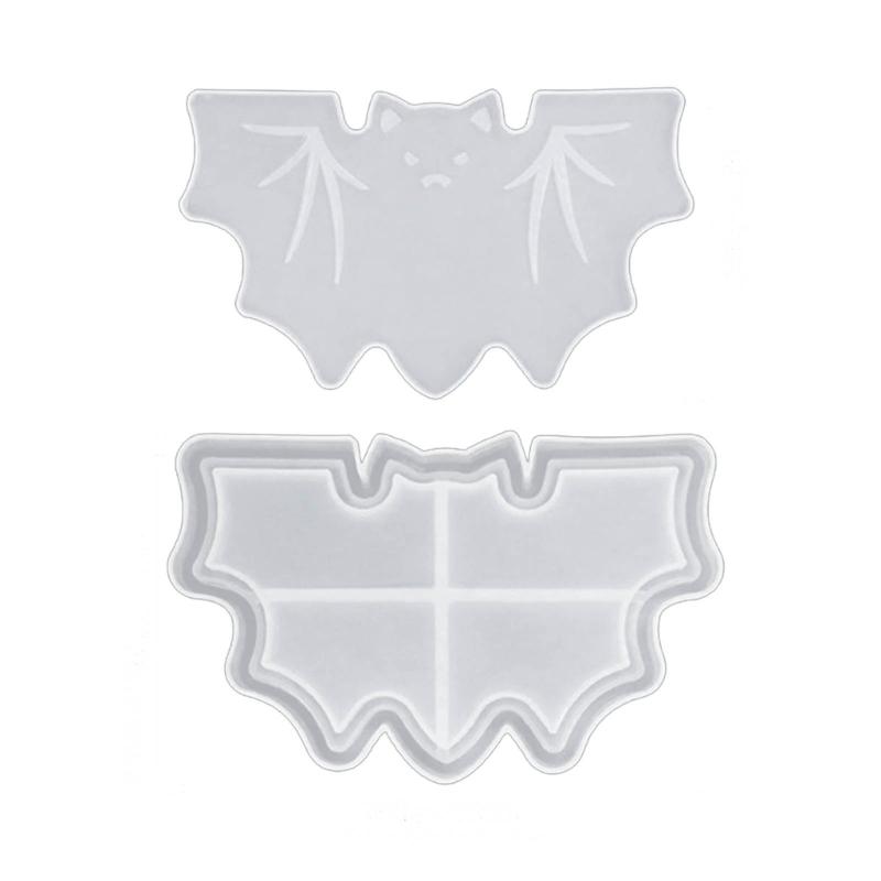 Silicone Halloween Skull Coaster Resin Casting Mold Quicksand Christmas Tree Snowflake Cup Mat Mold Home Decor Art Craft