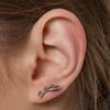 Vintage Silver Climber Crawler Cuff Earrings Women Branch Ear Studs