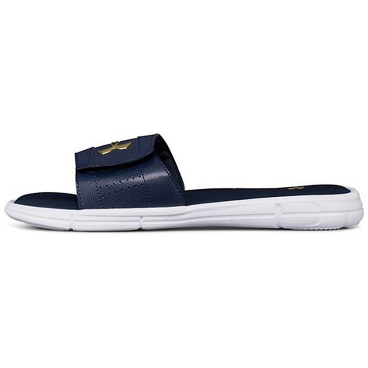 Under Armour Ignite 5 Slide Men Academy Navy White Gold 1287318-400 40