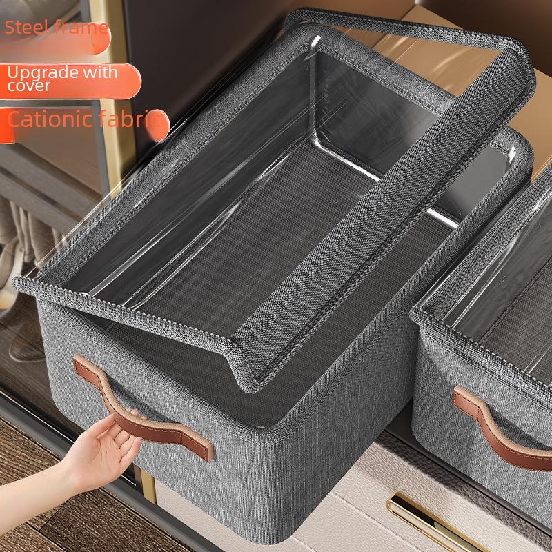 Clothes Storage Box Closet Organizer Fabric Storage Bins Foldable Storage Cubes
