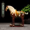 1pcs Trio-colored glazed pottery of the Tang Dynasty Ceramic souvenirs horse Craft Gifts living room decoration Home decorations