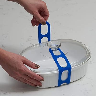 Verstellbarer Riemen, elastischer Befestigungsgurt aus Silikon für Universalabdeckungen, auslaufsicher, geeignet für verschiedene abgedeckte Töpfe und Schüsseln