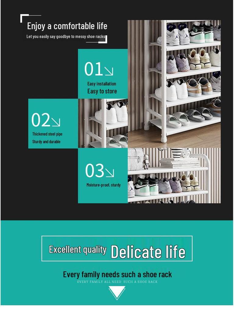 Kedi All-in-One Coat, Hat, and Shoe Rack for Bedroom and Living Room