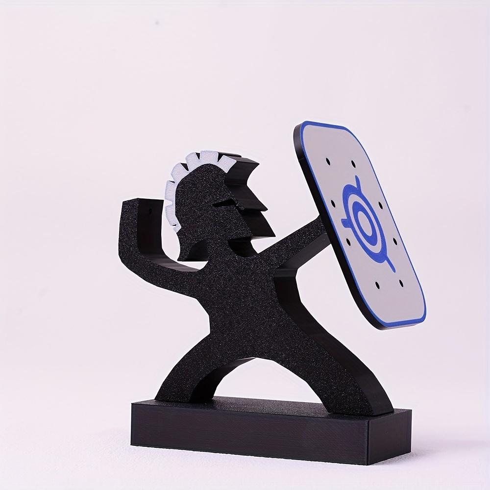 

9slots Plastic Handsome Dart Storage Rack Home Desktop Ornament Ancient Greek Warriors Display Game Rack Bracket Home Decor Gift
