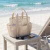 Multi Functional Pockets Mesh Beach Bag Multi-level Zoning Toiletry Organizer  Cruise Travel