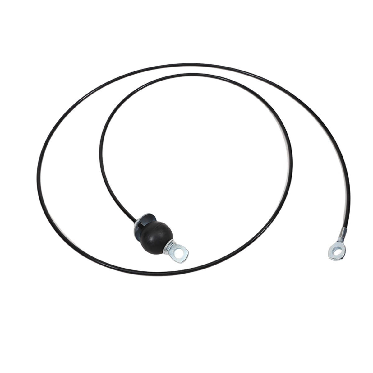 

Трос для тренажера Фитнес-кабель Блочная система Машина Сверхпрочный стальной трос для домашнего тренажерного зала Тяга сверху Подъем нагрузки Тренировка one size чёрный