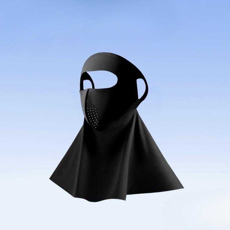 Mask, Face Gini Mask, Women S Uv Protection, Summer Ice Silk Sunscreen, Neck Protection, Air Permeable Ice Silk Full Face Sunscreen