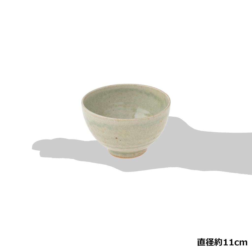 Marui Seito Shigaraki Ware Hechimon Soup Bowl, Diameter 11cm, White Bidro, Ivory, MR-3-4217