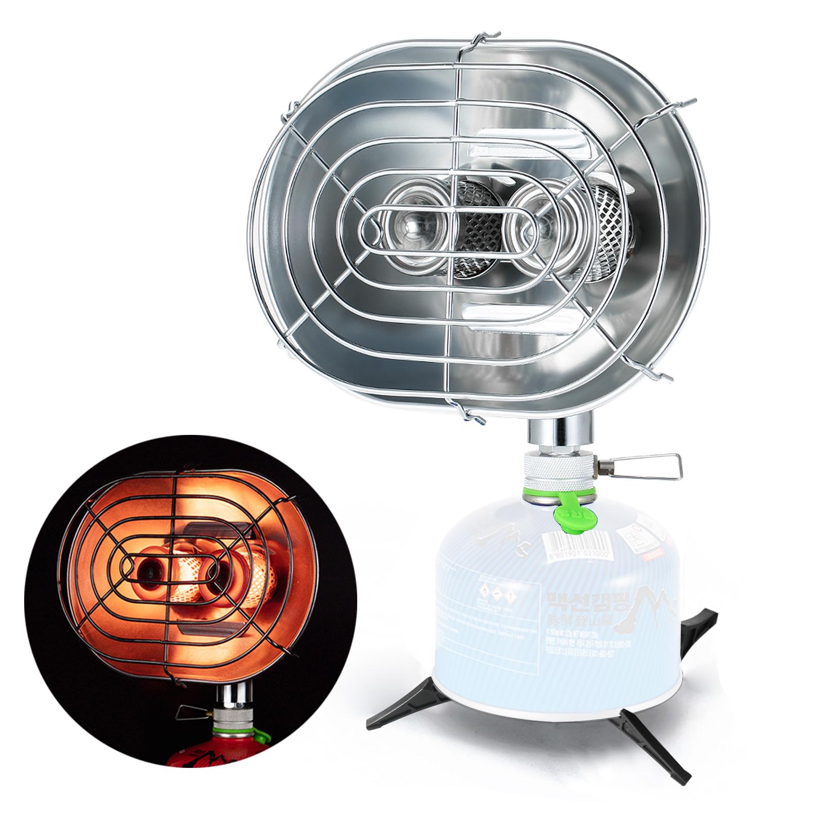 

Открытый обогреватель с двойной головкой, портативный инфракрасный обогреватель для кемпинга, обогреватель, газовая плита Heater & Canister Stand