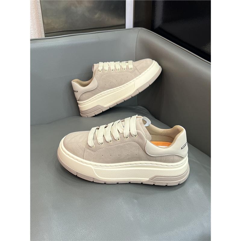 Scarpe con plateau autunnali nuove leggere sportive casual scarpe da ginnastica retrò pelle dl