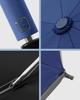 Sturdy 10 Ribs 3 Folding Umbrella Windproof Anti-UV Automatic Folding Umbrella With Luminous Strips Safe At Night