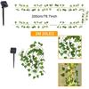 Solar Powered Rattan Leaf Light String Waterfall Light Fairy Flower Wreath Light Suitable for Courtyard Garden Balcony Parties