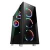 Talius ATX Gaming Valkyria PC Case - Black - Tower - 3 Dual Spectrum Fans - USB 3.0
