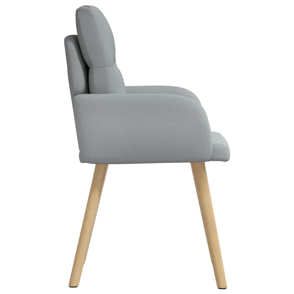 Dining Chairs 6 Pcs Fabric Light Gray 60 X 56 X 96 Cm