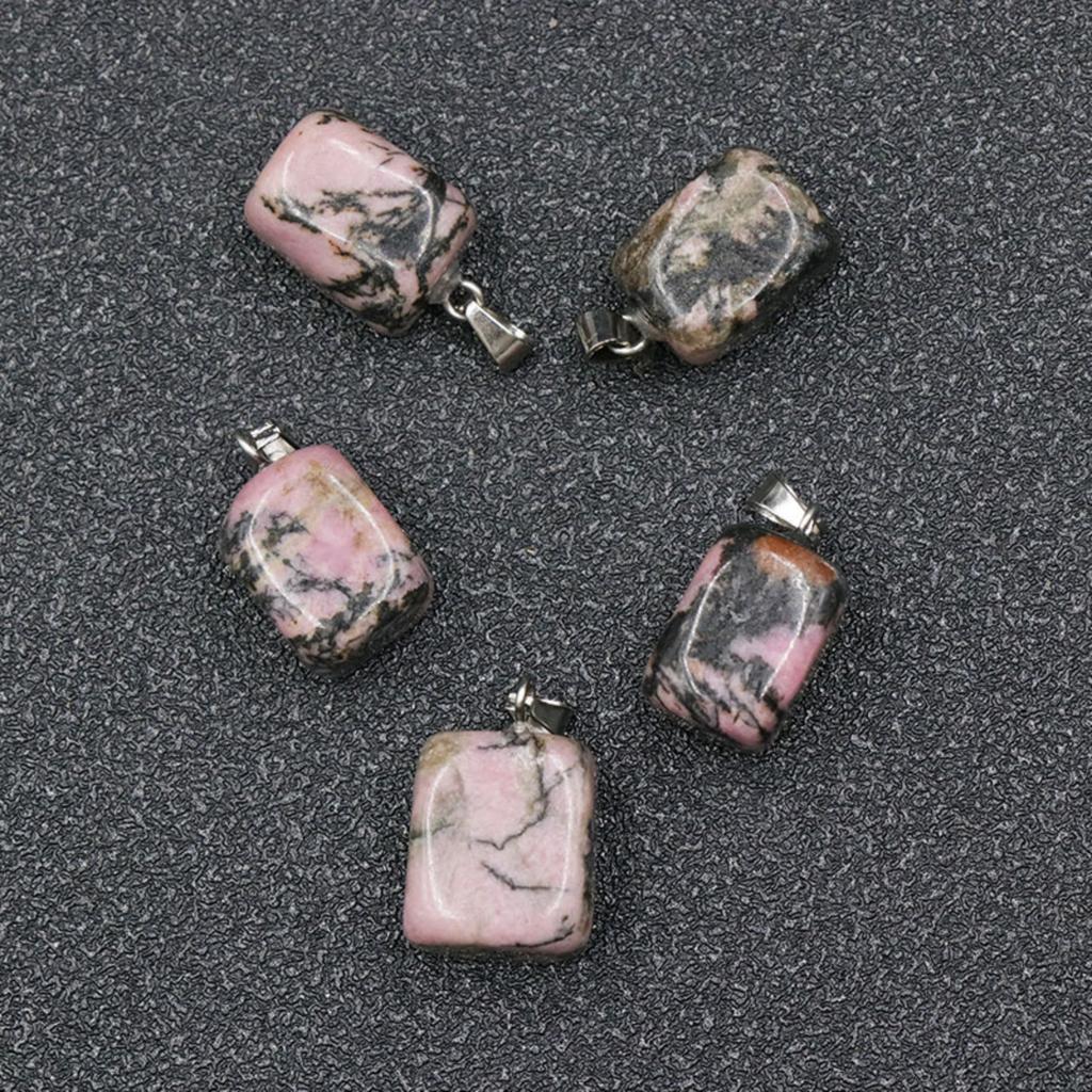 Natural Stone Crystal Agate Pendant Irregular Necklace Pendant